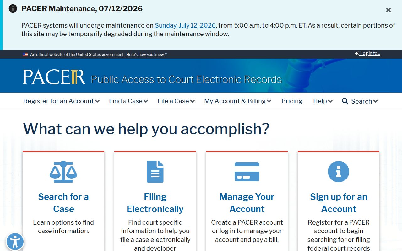 Stamford Clerk of the Superior Court records compared with PACER federal case access