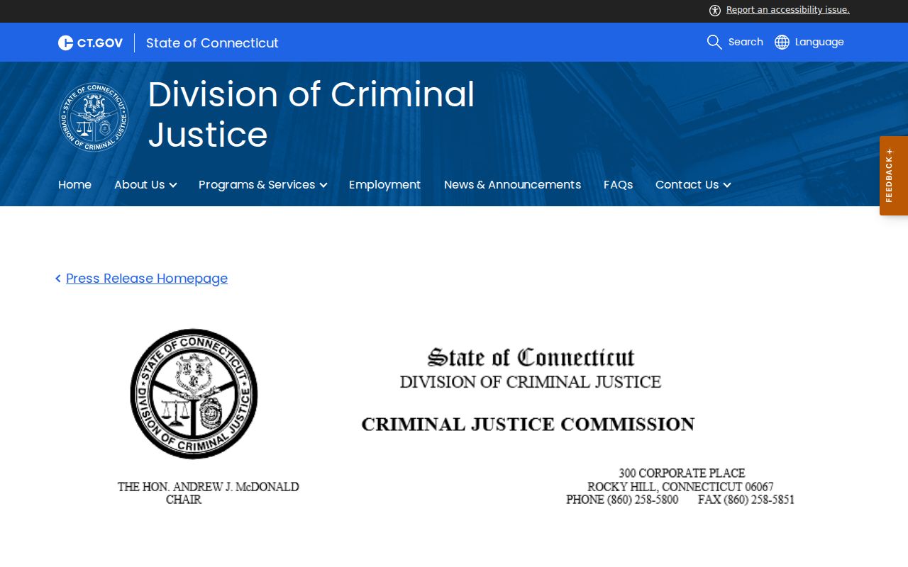 Stamford criminal court records David R. Applegate appointment notice